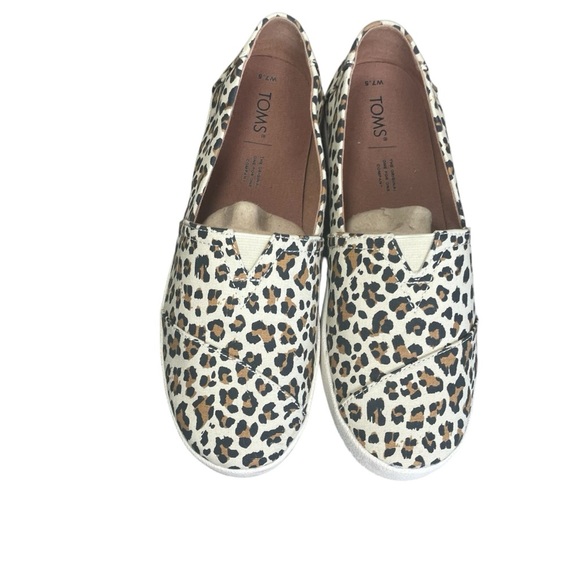 Toms Redondo Birch Multi Lynx Women’s Slip Ons 7.5M Casual Animal Print Cheetah - Picture 1 of 8
